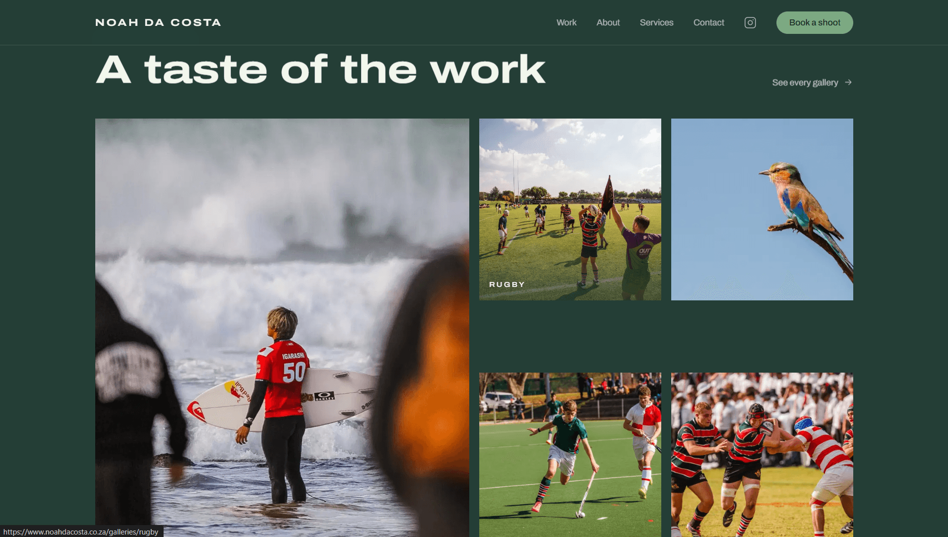 Noah da Costa Photography — screenshot 1